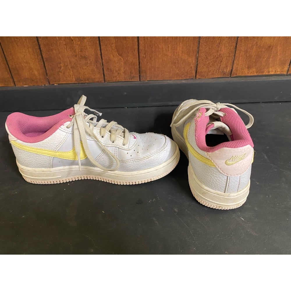 Girls Nike shoes size 2. Pale blue/yellow/pink